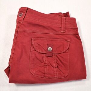 KUHL Womens 8 Maroon Red Splash 11" Outdoor Adventure Hiking Casual Cargo Shorts